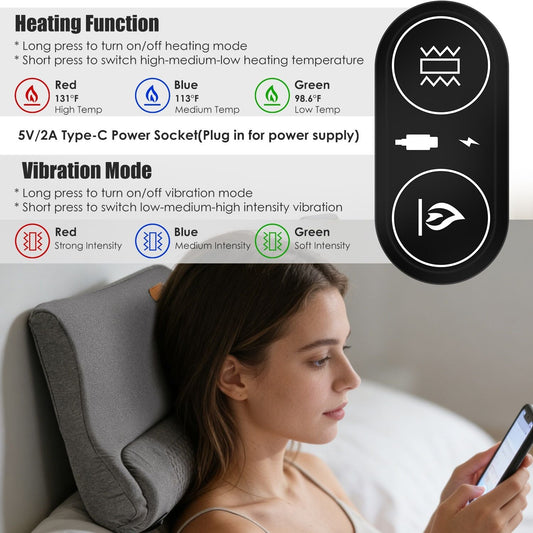 Neck Massager Pillow Ergonomic Massager Memory Foam Pillow with