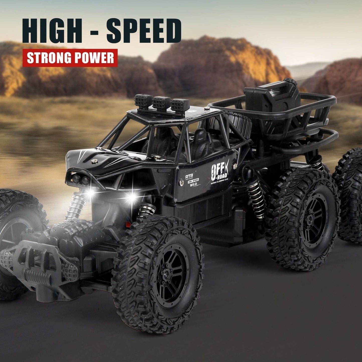 All-terrain Electric Toy Car, Alloy Car, 1:20 Scale Model Car, 2.4GHz