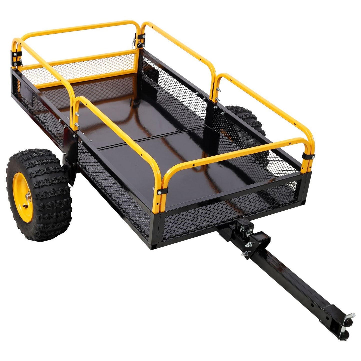 Heavy-Duty Tow-Behind Dump Cart 1000 lbs Load Capacity for ATV UTV