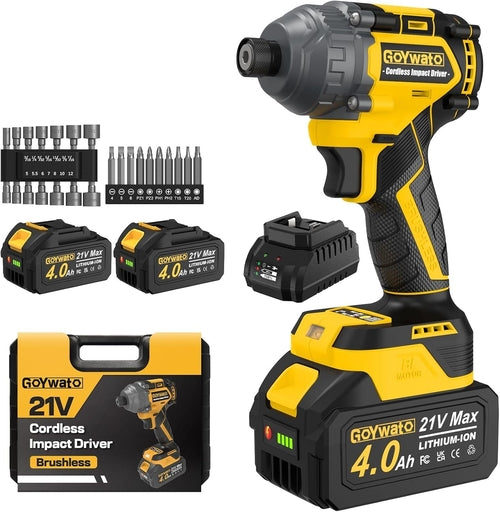Cordless Impact Driver 2655In-lbs(300N·m) - 21V 1/4" Hex Chuck