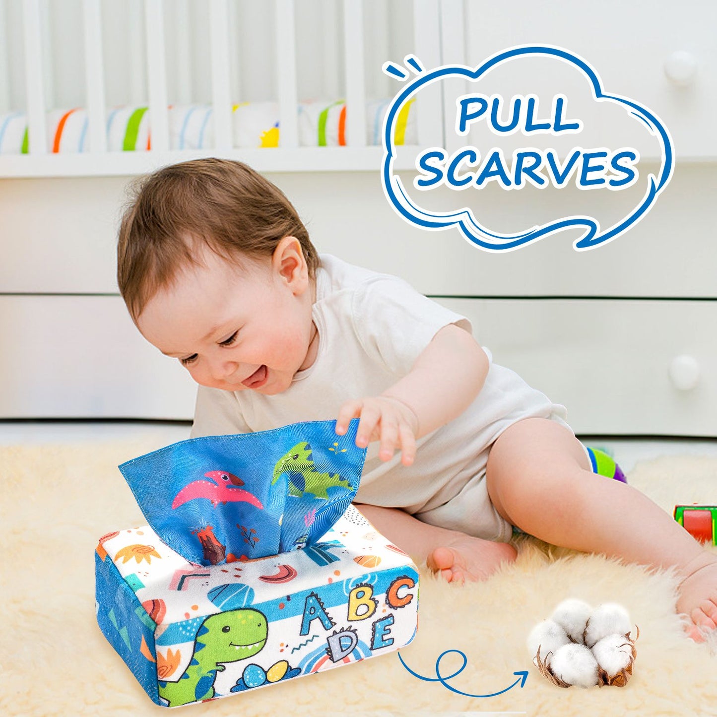 Montessori Toys For Baby Newborn Toddler Pulling Sensory Toys For