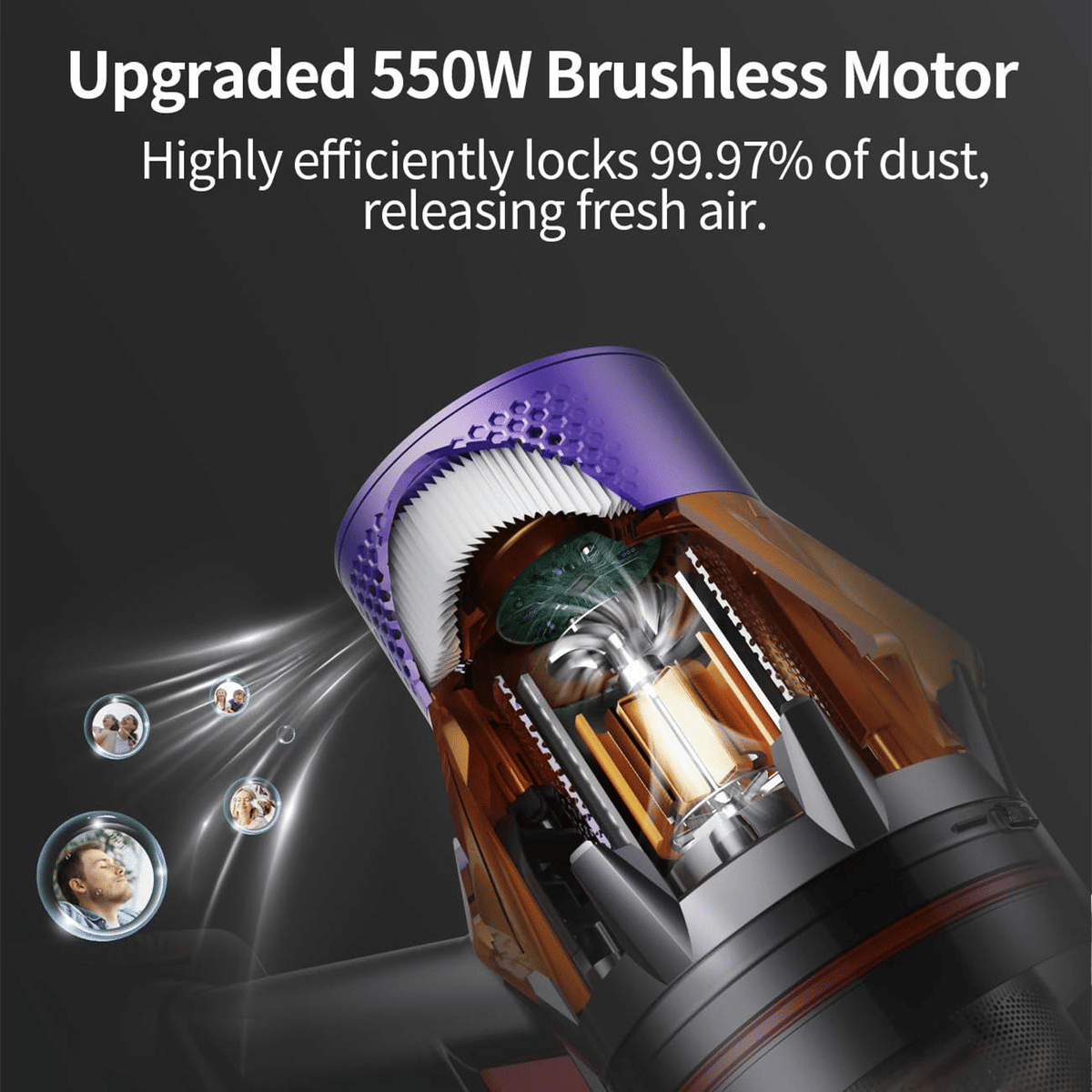PSV20-6P  25KPa Powerful Wireless Vacuum Cleaner-Ideal for Vehicles,