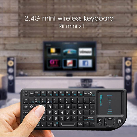 Rii  X1 2.4G Mini Wireless Keyboard with Touchpad Mouse, Lightweight