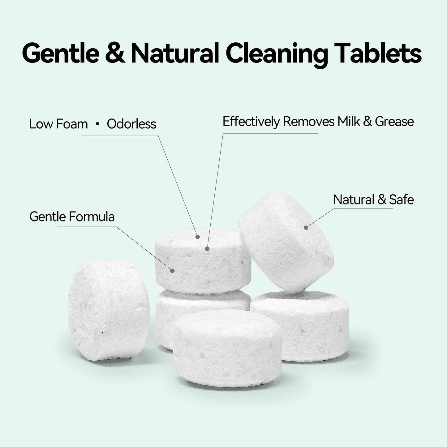 150 PCS Detergent Bottle Washing Tablets, Bottle Washer Tablets for