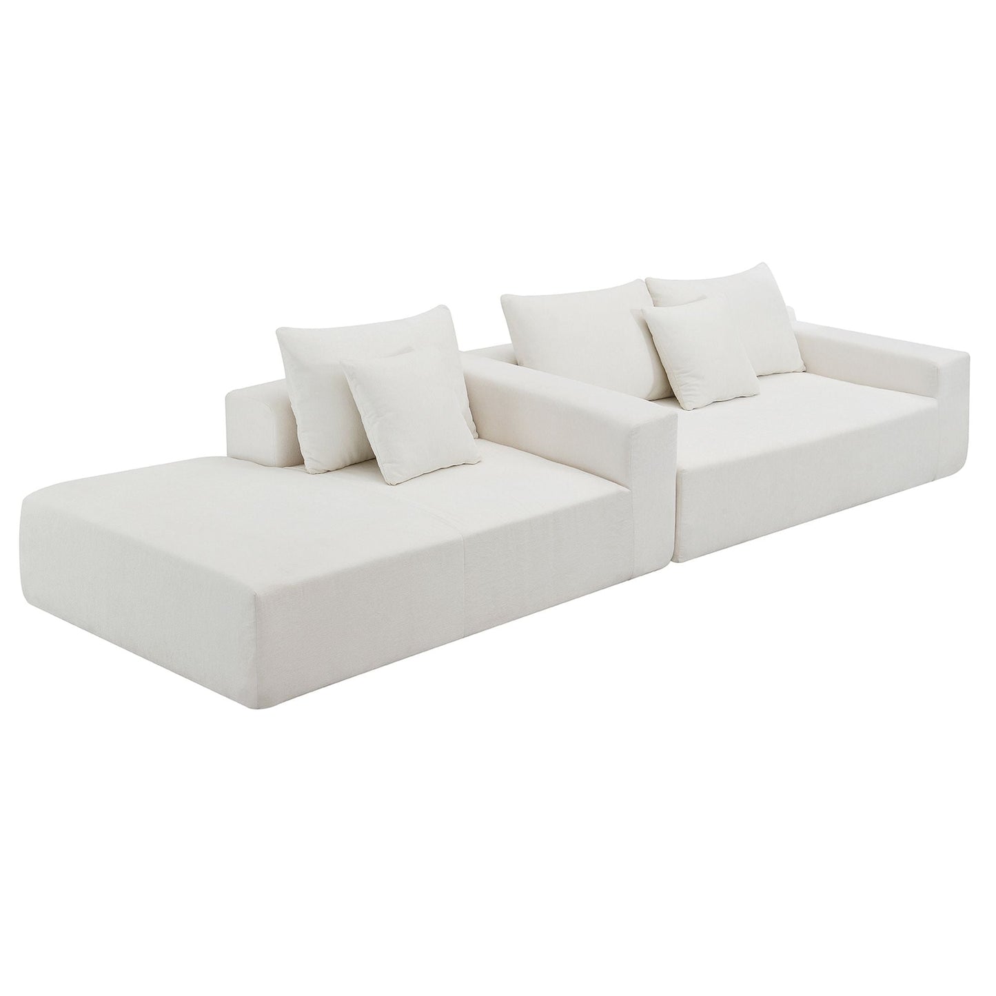 109*68" Modular Sectional Living Room Sofa Set, Modern Minimalist