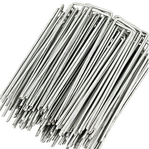 50PC 1.57inch*10inch Lawn Turf Spikes, Shade Netting Spikes, Pipe