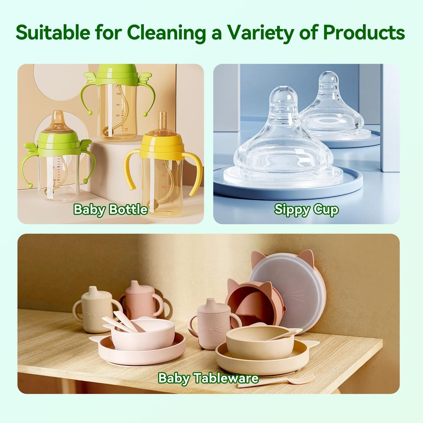150 PCS Detergent Bottle Washing Tablets, Bottle Washer Tablets for
