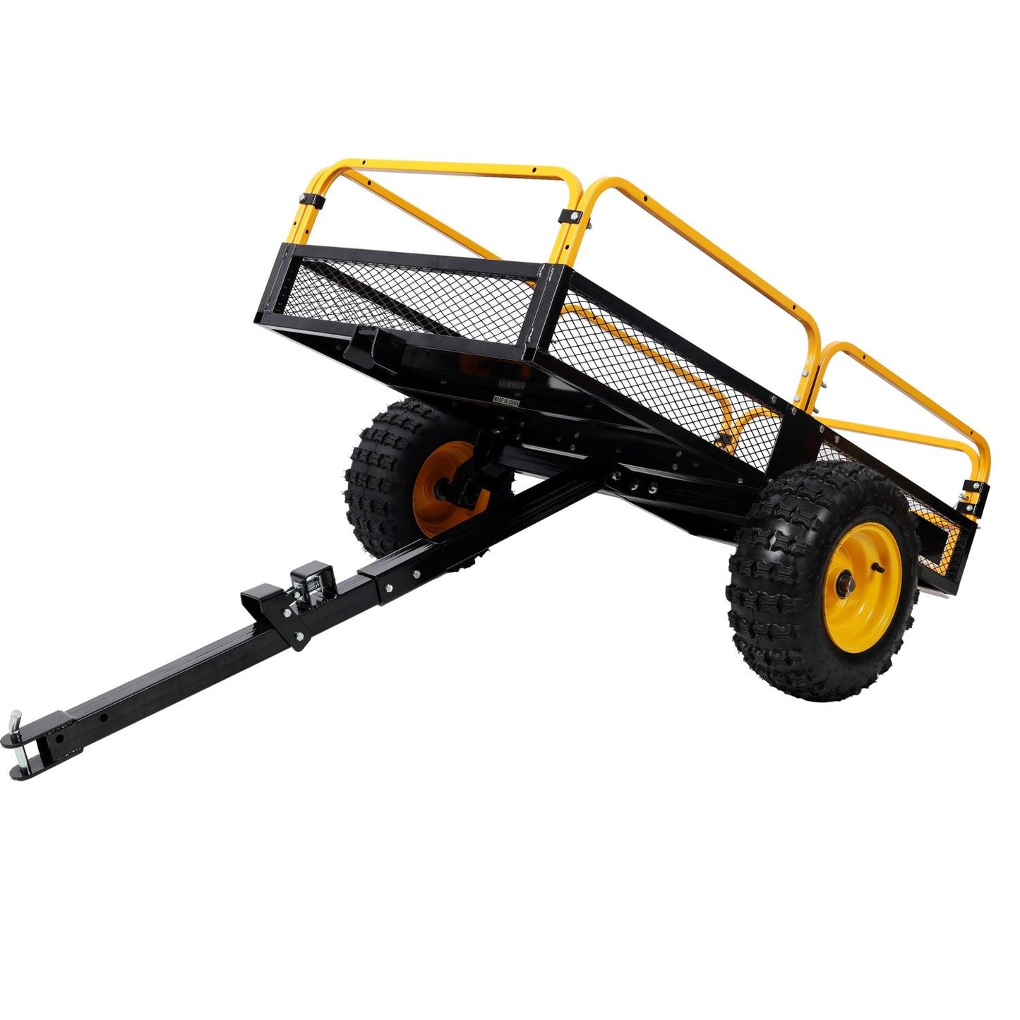 Heavy-Duty Tow-Behind Dump Cart 1000 lbs Load Capacity for ATV UTV