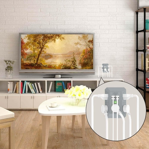 USB Wall Charger, Surge Protector, QINLIANF 5 Outlet Extender with 4