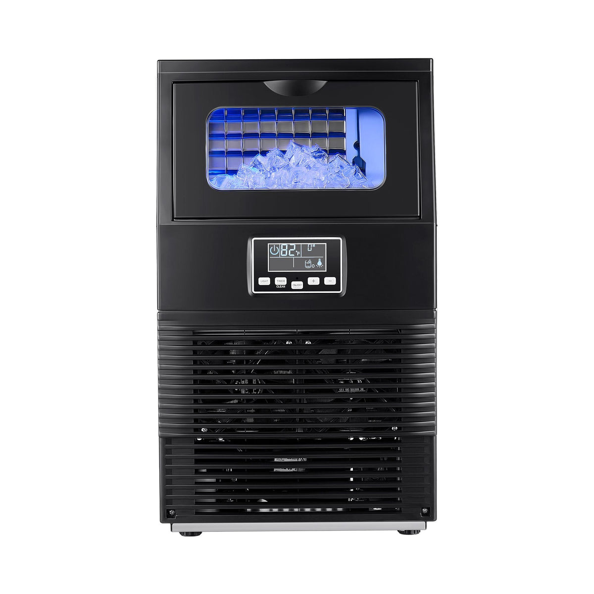 Commercial Ice Maker Machine, 80 lbs/24h with 12Lbs Storage, 32 Cubes