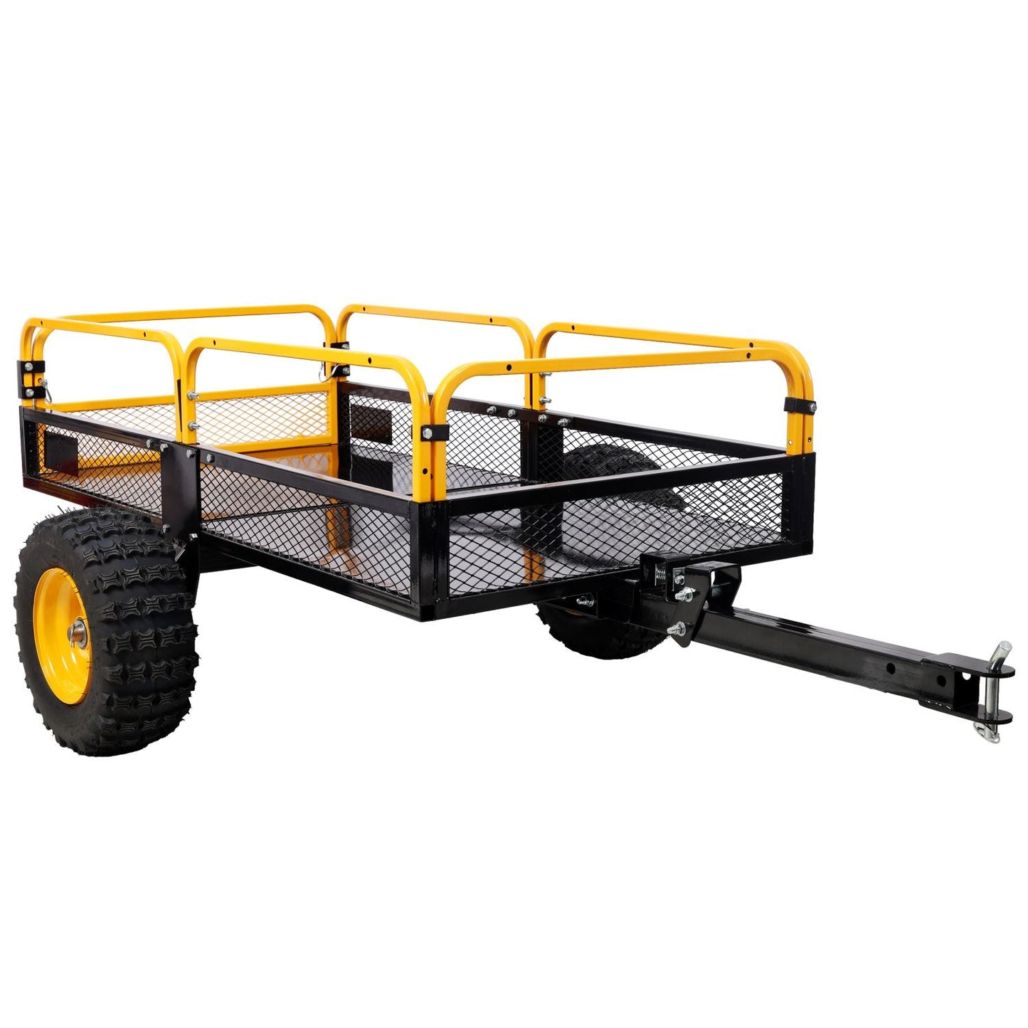 Heavy-Duty Tow-Behind Dump Cart 1000 lbs Load Capacity for ATV UTV