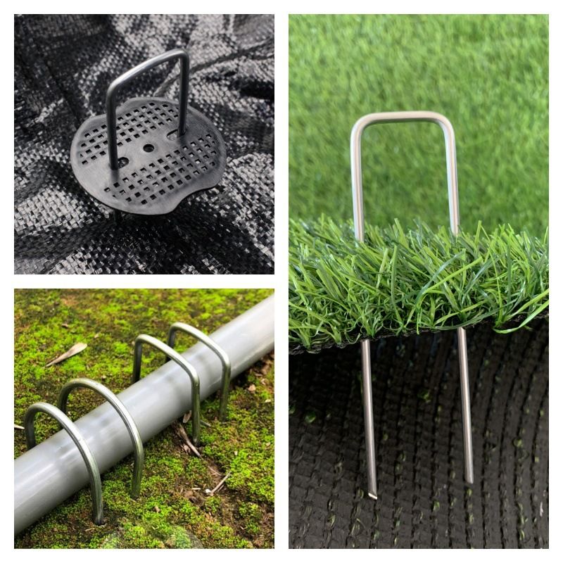 50PC 1.57inch*10inch Lawn Turf Spikes, Shade Netting Spikes, Pipe