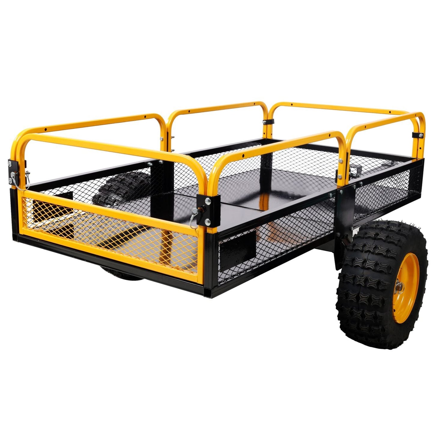 Heavy-Duty Tow-Behind Dump Cart 1000 lbs Load Capacity for ATV UTV
