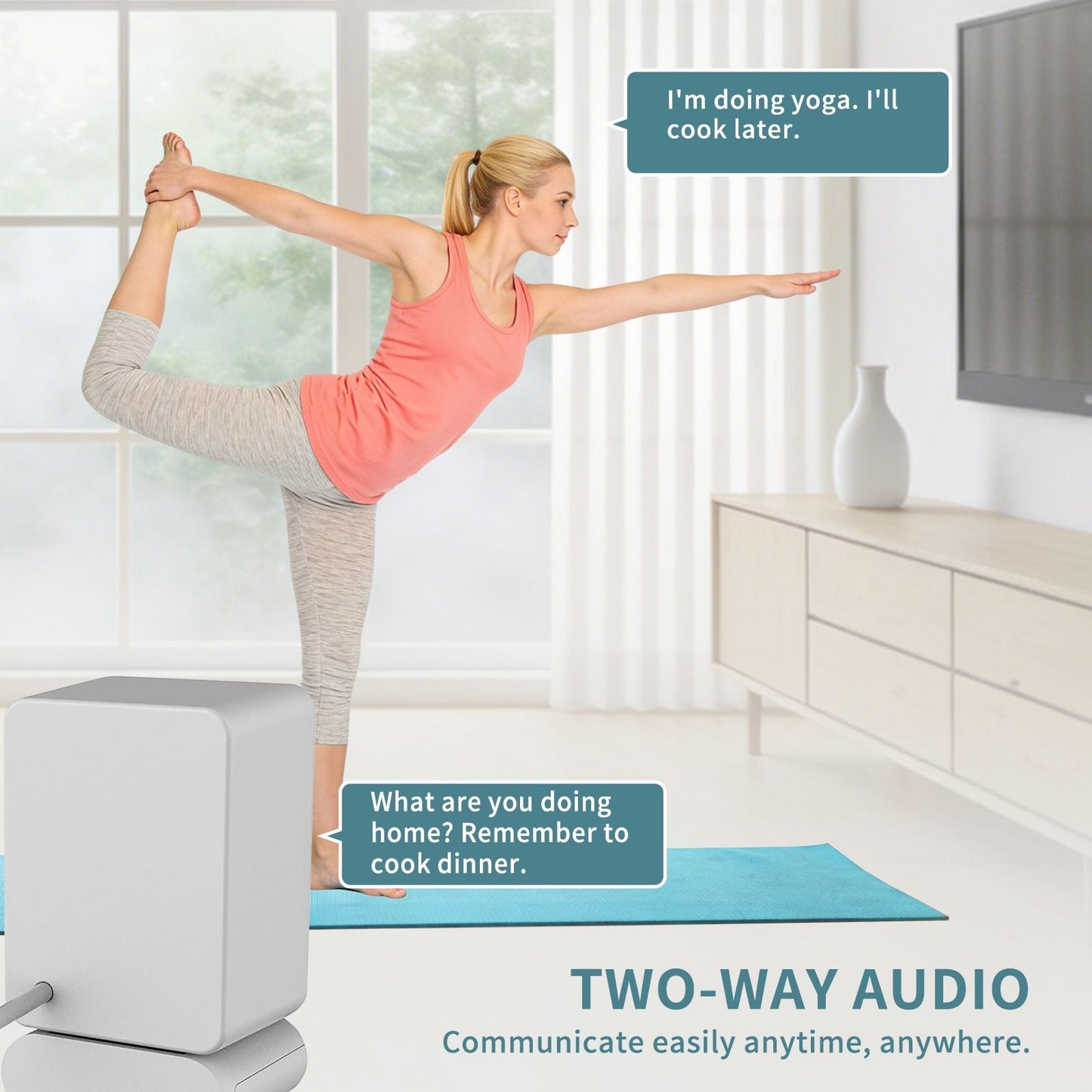 Multi angle window monitoring camera, 360 ° rotating base, home indoor