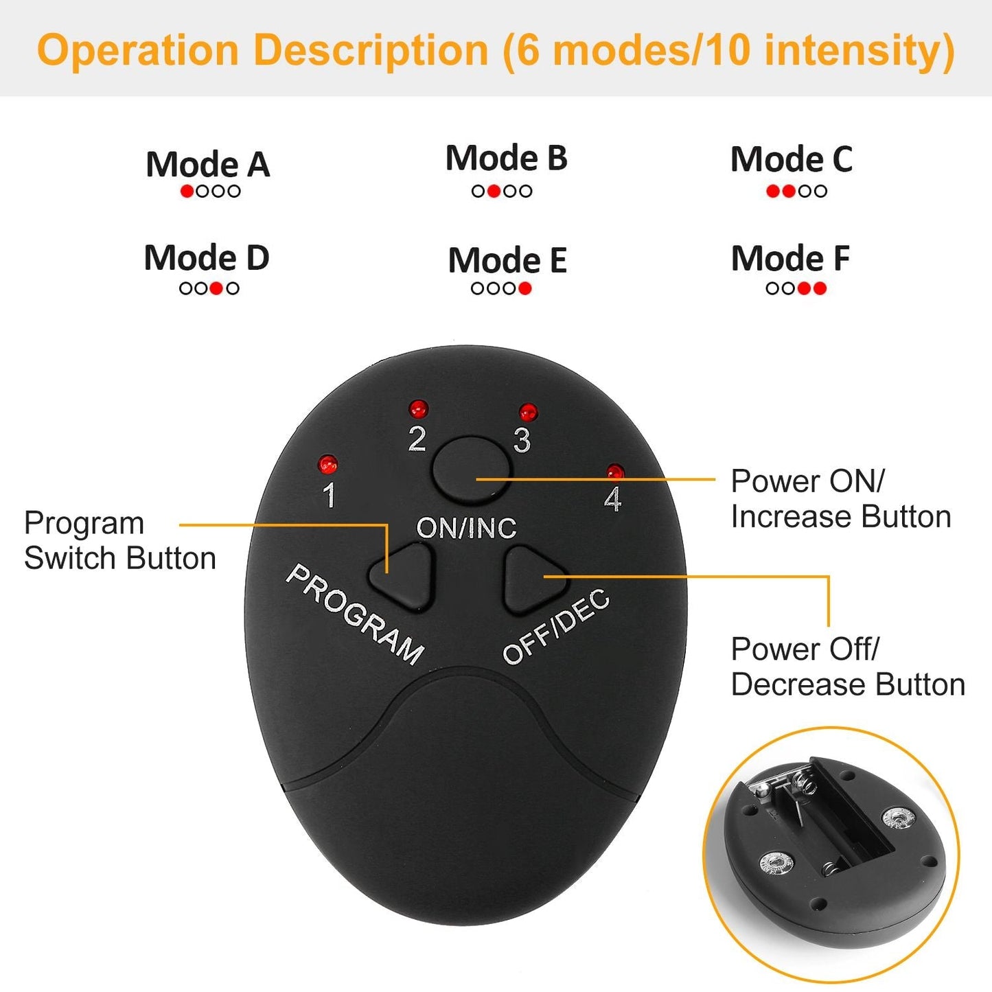 EMS Foot Massage Pad Electric Stimulator Massager Unit Leg Reshaping