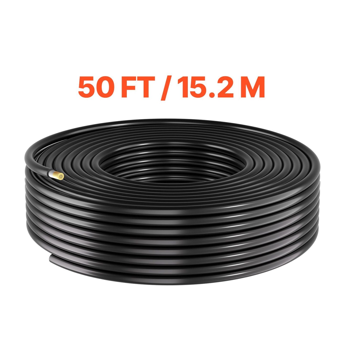 Solar Panel Wire, 50 ft Black + 50 ft Red Kit, 10 AWG (6 mm²) Solar