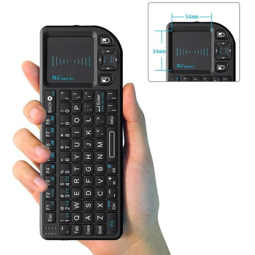 Rii  X1 2.4G Mini Wireless Keyboard with Touchpad Mouse, Lightweight