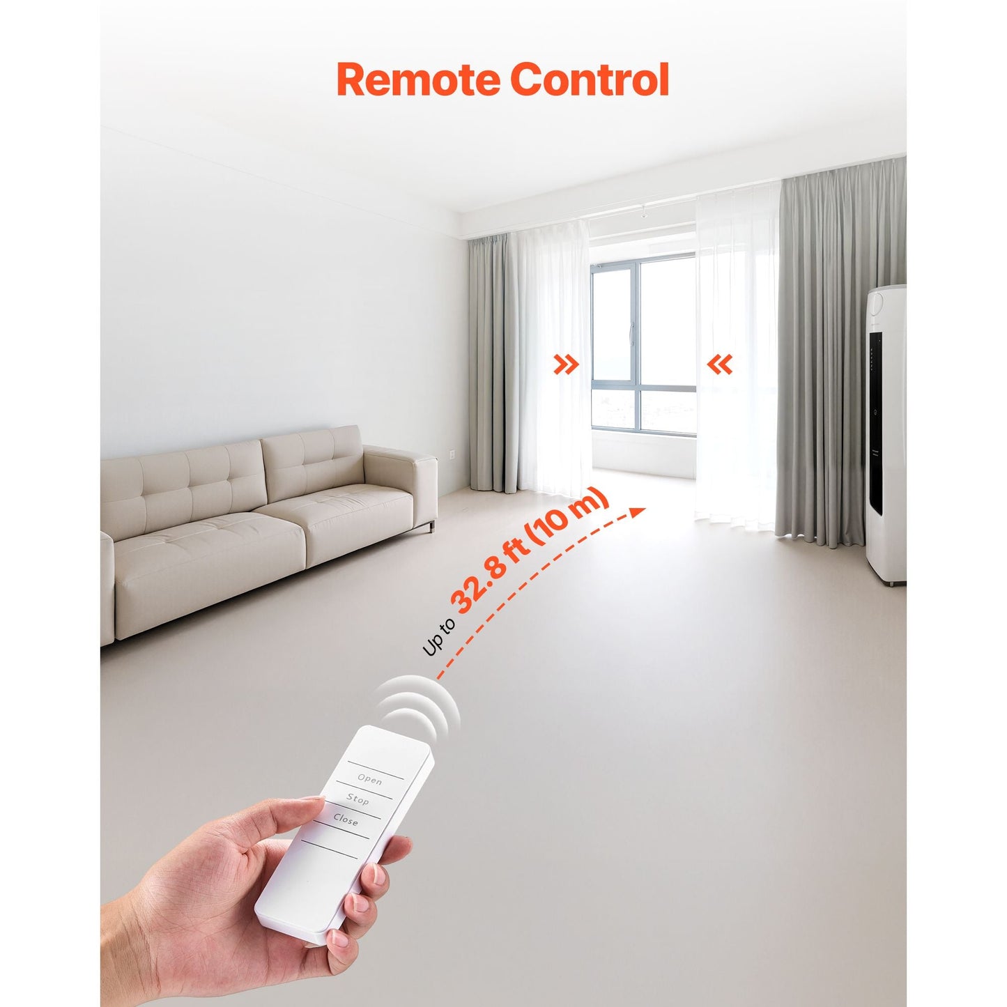 Automatic Curtain Opener, 2 Pack, APP and Remote Control, Hub