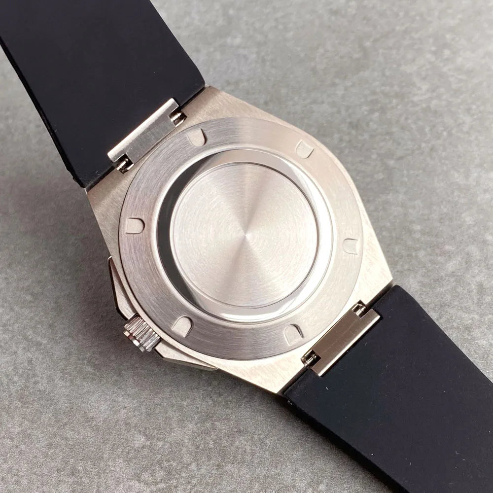 Custom New Silver 40mm Round Bezel White Dress Luxury Men Sapphire Mechanical Watch 100m Waterproof Japan NH35A Men Watches