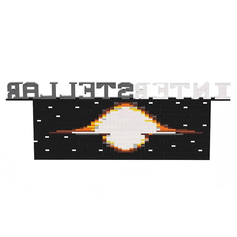 Bricklink Creative MOC Moive Interstellar Through Black Hole Scene Model Sets DIY Building Blocks Kid Toys Christmas Gift