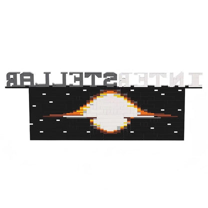 Bricklink Creative MOC Moive Interstellar Through Black Hole Scene Model Sets DIY Building Blocks Kid Toys Christmas Gift