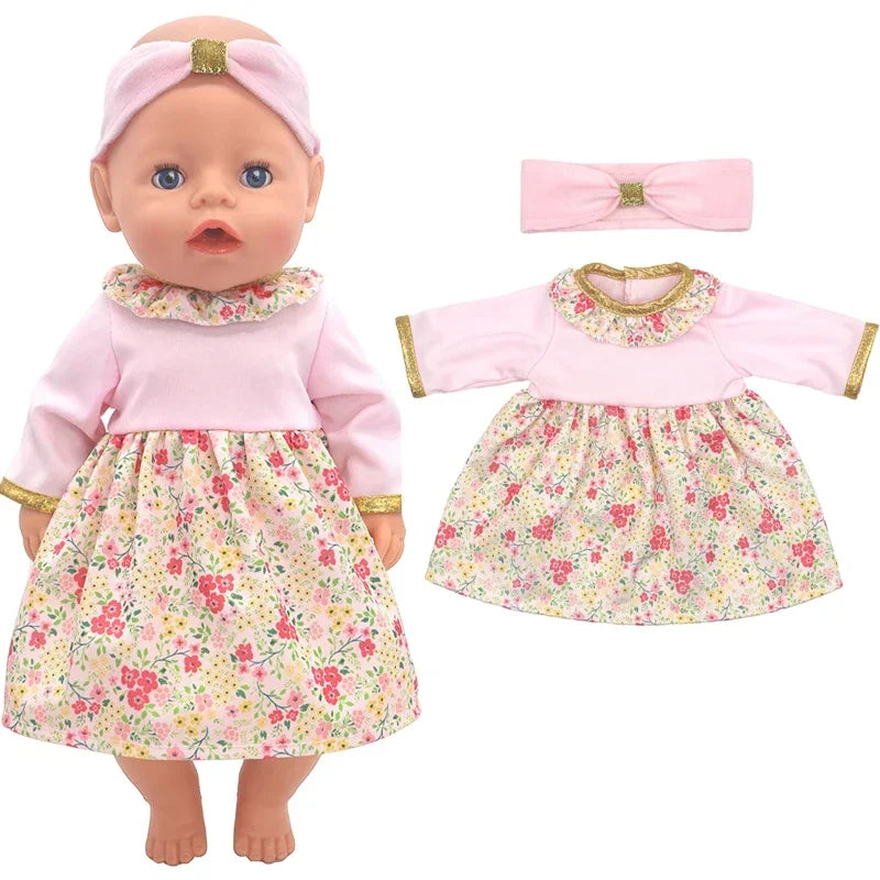 Baby New Born Doll Clothes Coat Hooded Sweater for 17 Inch Doll Jacket Toys Doll Wears