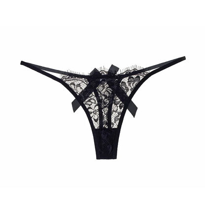 Lace Sexy Panties Thong Women Briefs Girls G String Hollow Out Transparent Underwear Female Thin Low Waist Lingerie Size S-XL