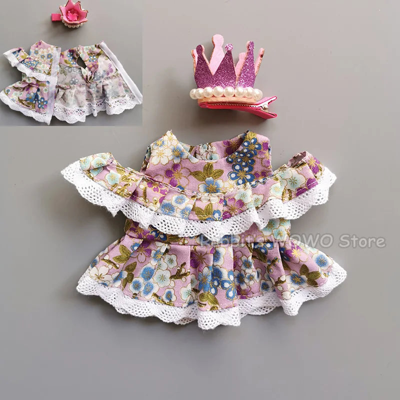 1PC Lovely Maid Outfit Suit Dress Clothes for 25cm Mellchan Baby Doll Accessories Fit 1/6 BJD Doll Girls DIY Gifts