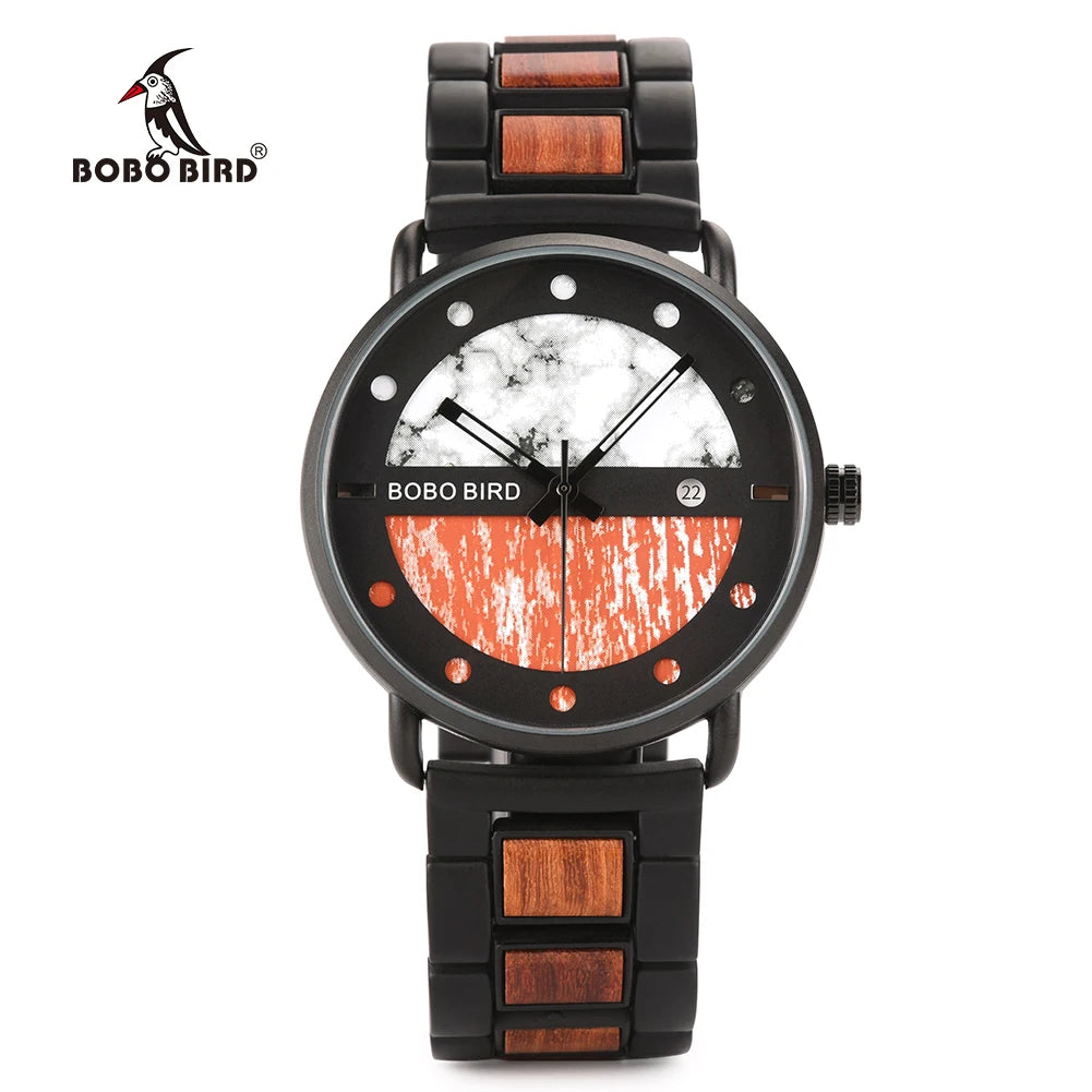 Clearanced Watch BOBOBIRD Design Wood Quartz Wristwatch for Men Good Value for Money Watchs Eco-giftsMystery Box Randomly Sends