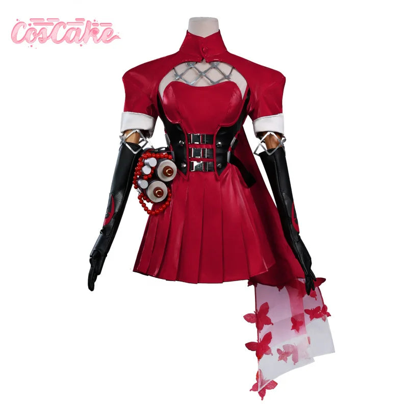 Psylocke Cosplay Costume Spirit Butterfly Red Ghost Hunter Uniform Halloween Carnival Party Christmas Play Role Clothes Clothing