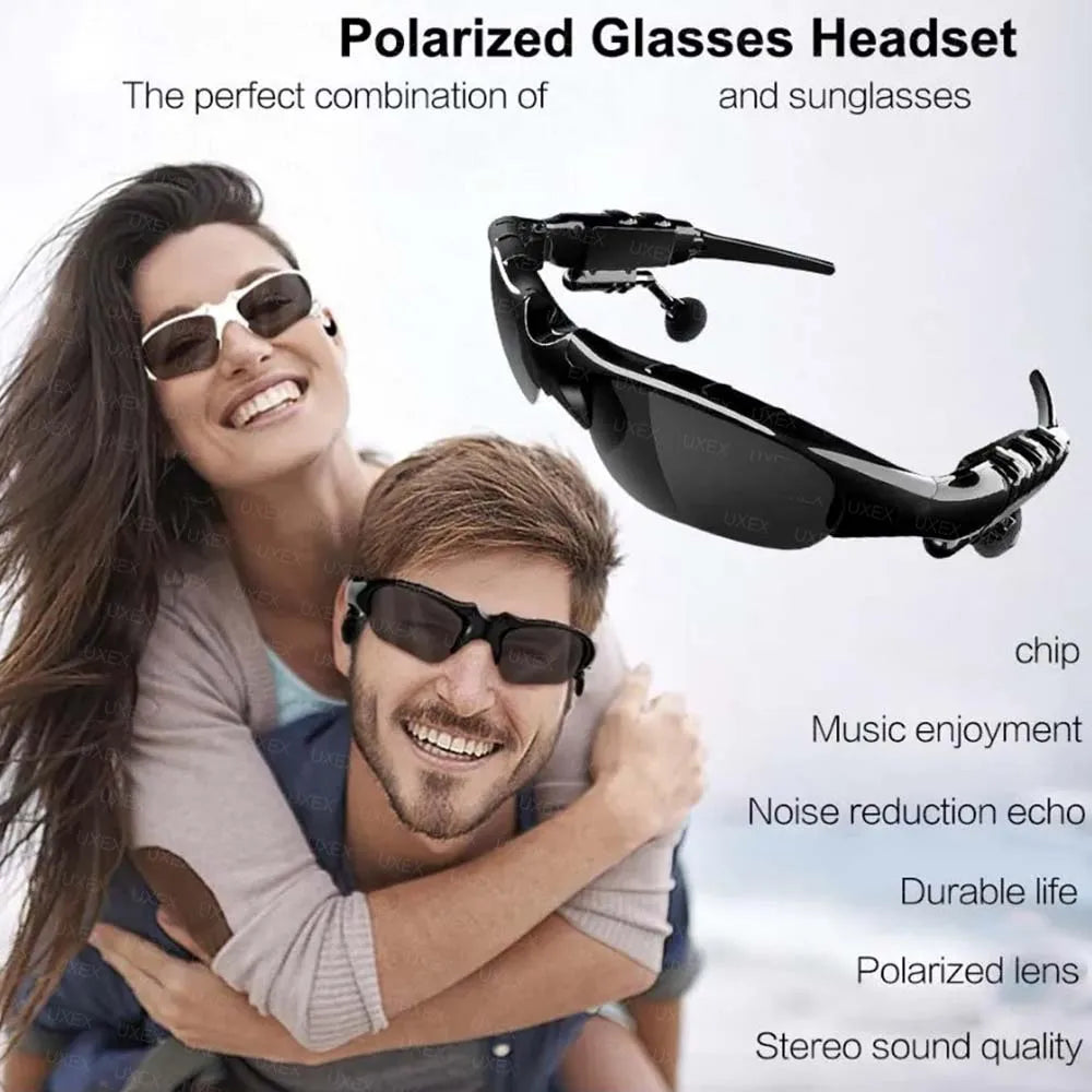 2025 PLus Stereo Headphones Men Wireless Headphones And Microphones Sunglasses Sport Outdoor Christmas Gift Headphones Women New