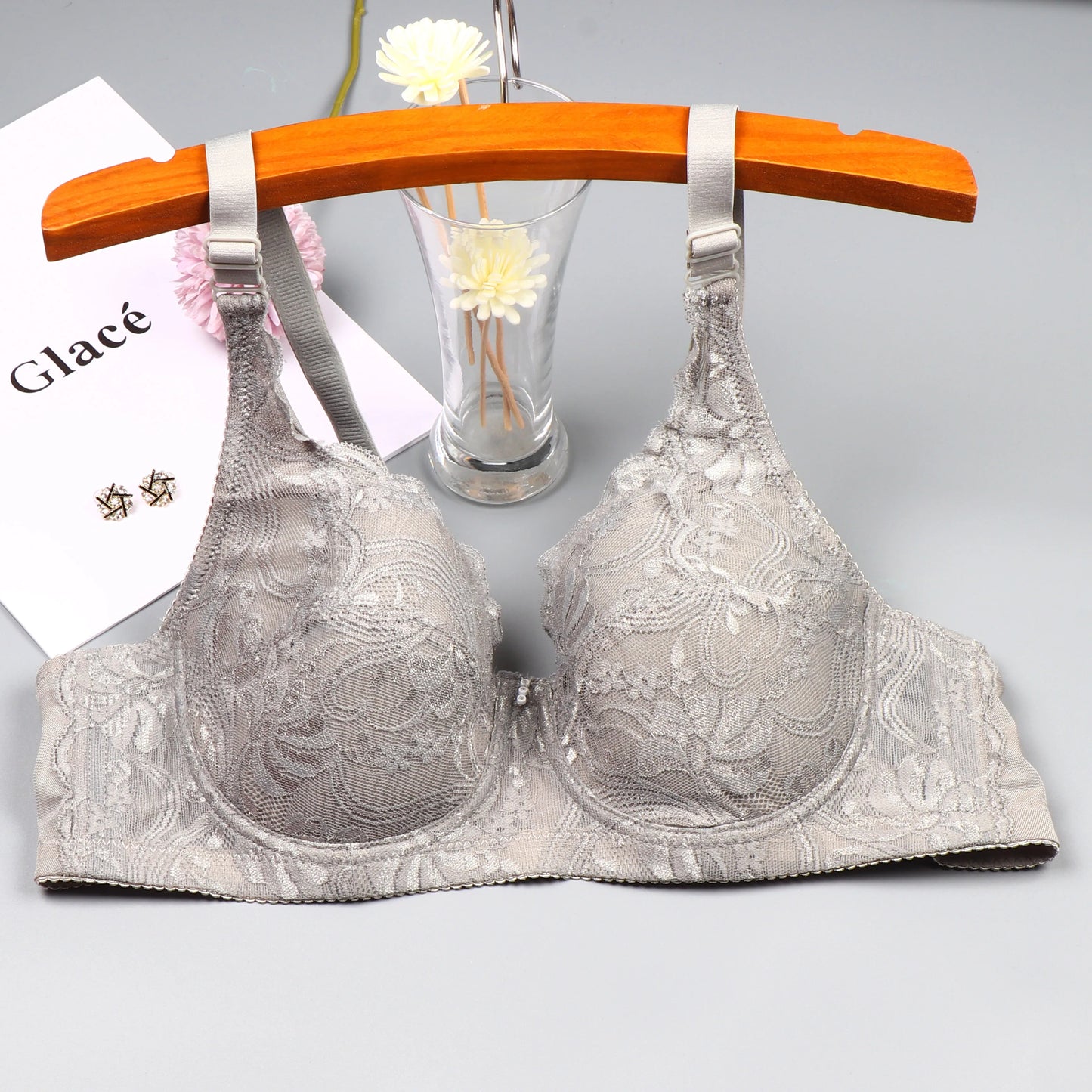 New Style Sexy Ultrathin Bras 36/80 38/85 40/90 42/95 44/100 46/105 C Cup Big Size Lingerie Push Up Underwear For Women