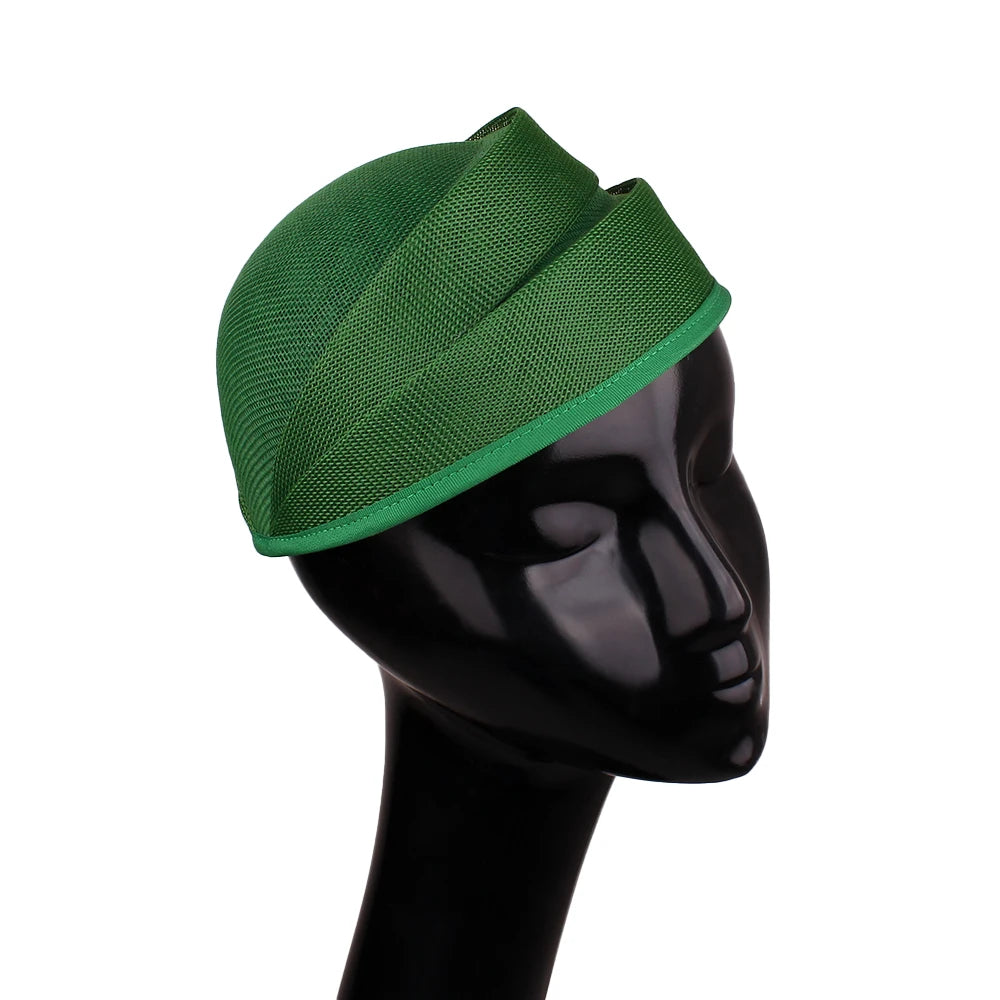 Bride Wedding Fascinators Base Ladies Women Party Dinner Hat 20 CM Size Deby Cocktail Chapeau Cap DIY Hair Accessores