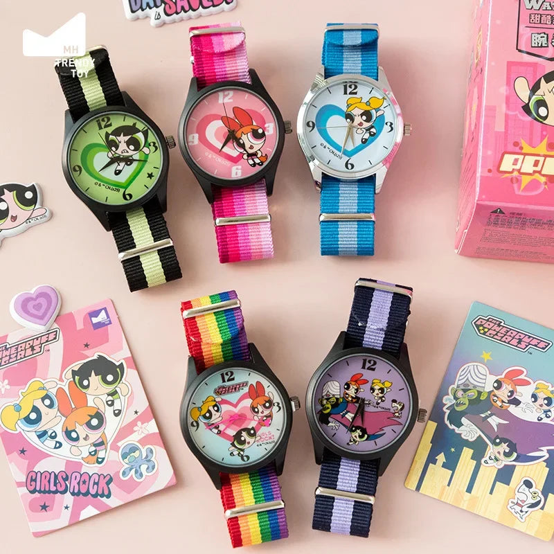 Authentic Flying Girl Police Watch Blind Box Sweet Cool Collar Series Rainbow Style Student Handheld Gift Holiday Gift
