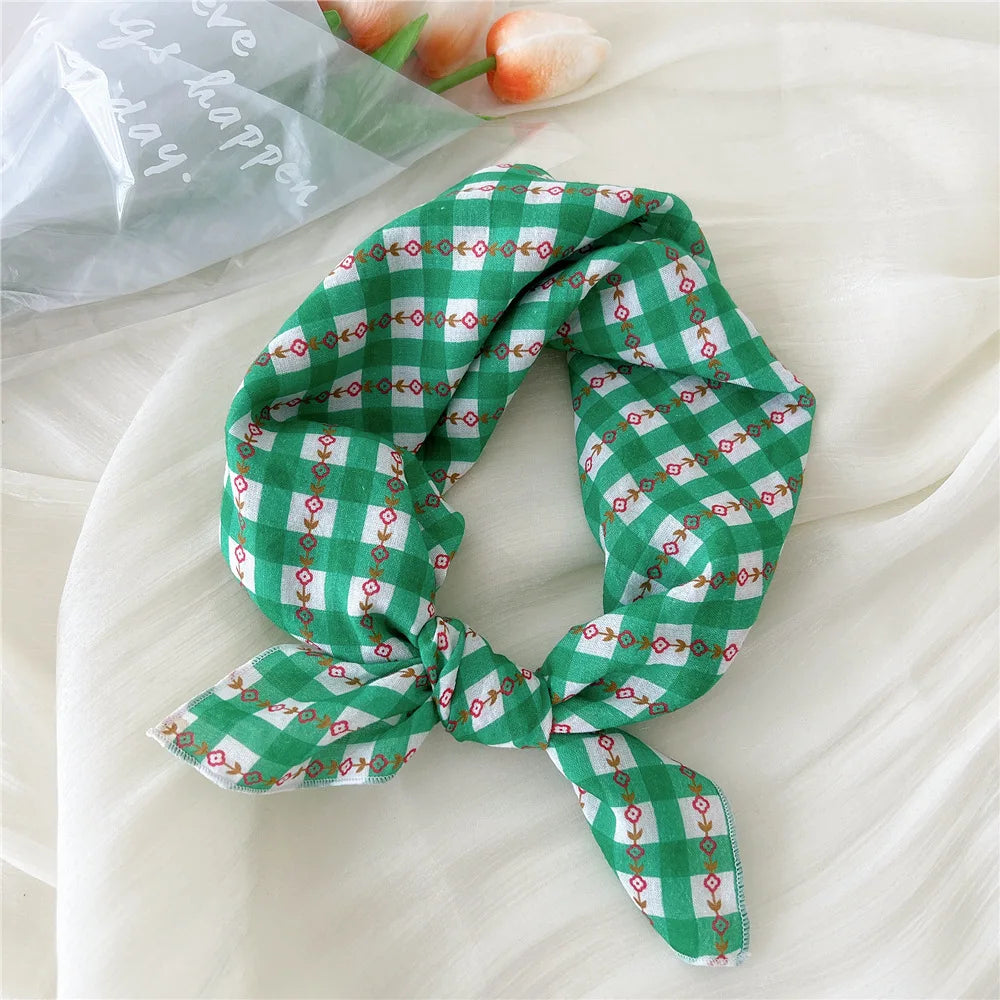 55*55cm Cotton Bandana Hairscarf Scarf Turban Shawl Headscarf Handkerchief Hair Accessories Wrap