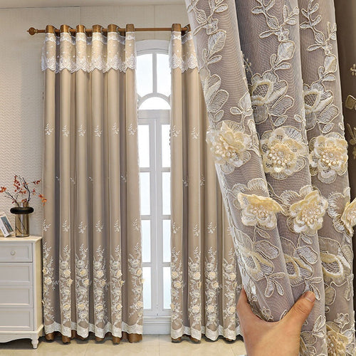 Veloria™ – Double Open Curtain Set – Magnolia Elegance Edition