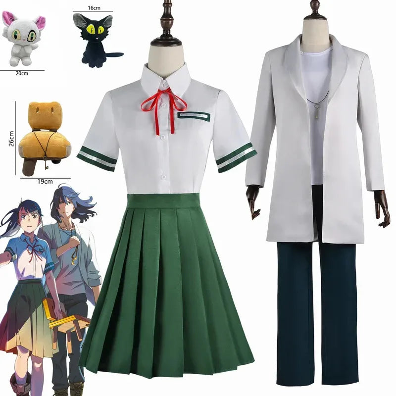 aaa12 3Anime No Tojimari Munakata Sota Iwado Suzume Cosplay Costume Coat Uniform Dress Full Set Halloween Carnival Party