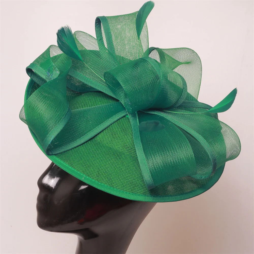 Hot Pink New Fascinator Wedding Women Hat Derby Race Ladies Headpiece Bride Wedding Chic Pillbox Fascinator Hair Accessories