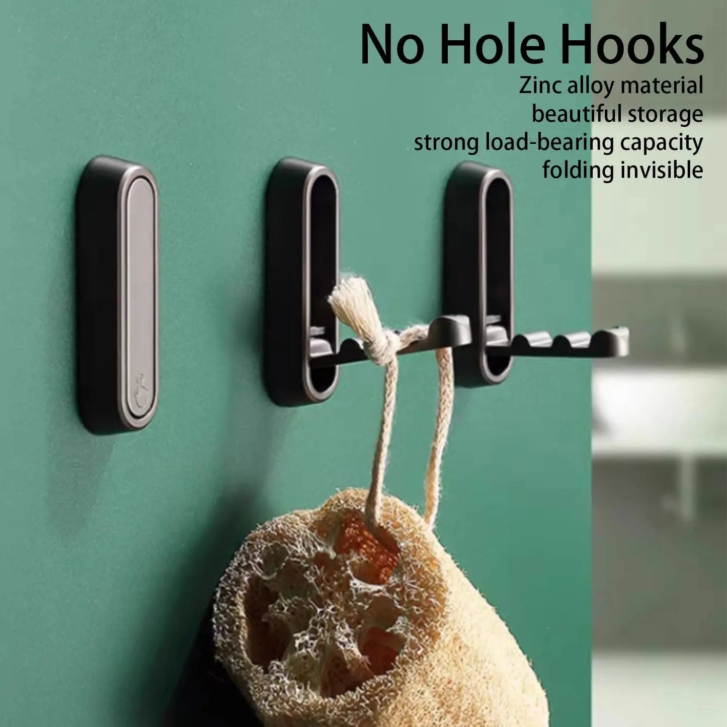 Folding Wall Hook Towel Coat Hook stainless Hook for Home and decoration Kitchen Bathroom Matte Towel Hanger storage Organizer