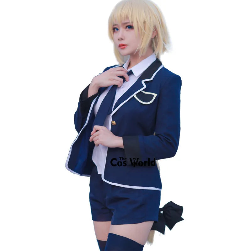 Fate Apocrypha Joan of Arc School Uniform Outfits Customize Games Anime Cosplay Costumes