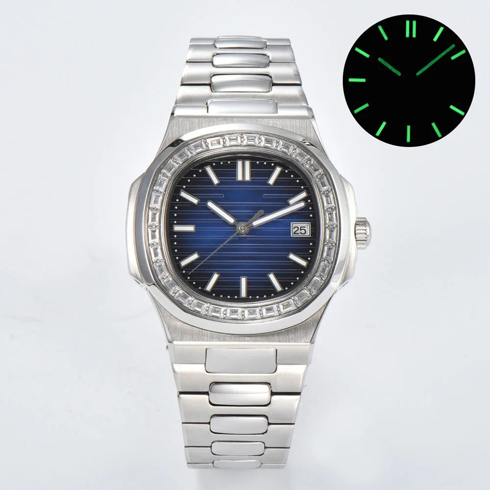 43mm fashional NH35 automatic wristwatches for men paired with 316L stainless steel bracelet and Japan NH35 automatic movement