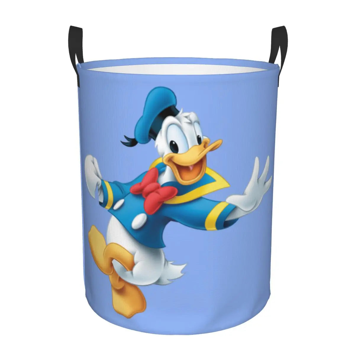 Custom Donald Duck Cartoon Laundry Basket Foldable Large Clothes Storage Bin Baby HamperCustom