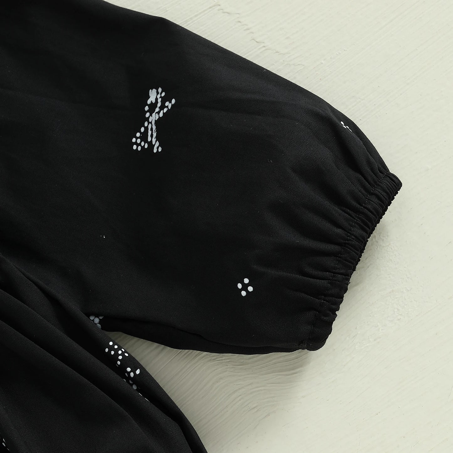 Tregren 0-18M Newborn Baby Girl 2Pcs Spring Summer Outfits Long Sleeve Doll Collar Bow Print Bodysuit with Socks Infant Clothes