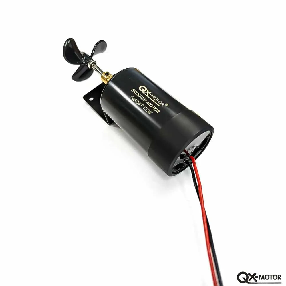 QX-MOTOR 545 / 50T Underwater propeller 12V-16V Brush Motor for unmanned / nesting trawler/remote control duck boat