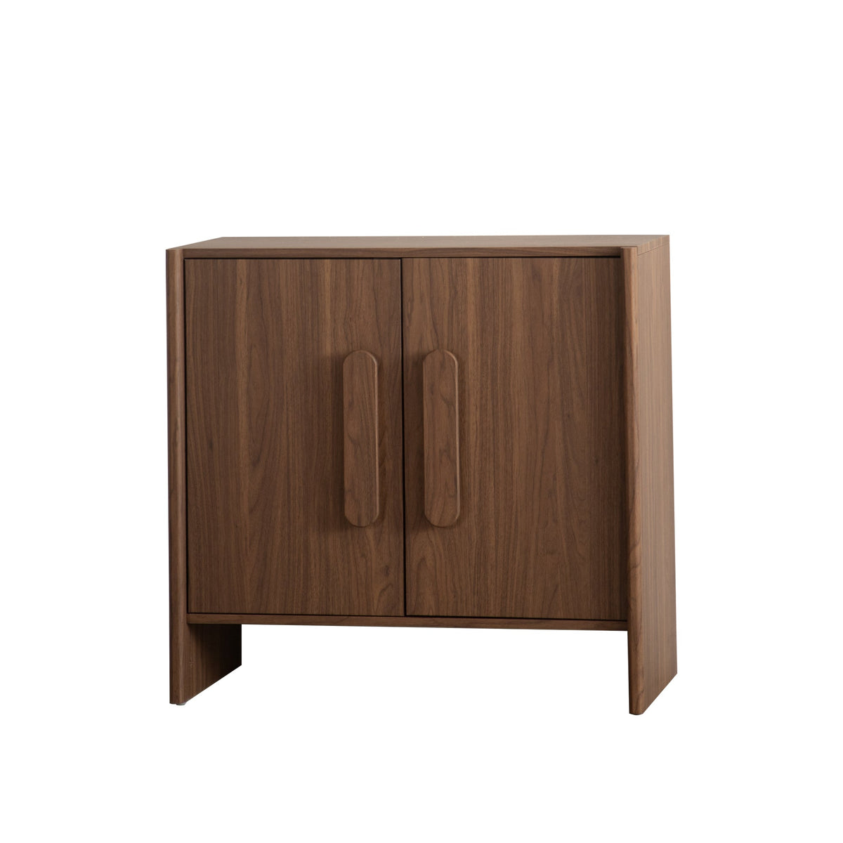 Sideboard Cabinet with Two Doors and an Adjustable Shelf in Walnut
