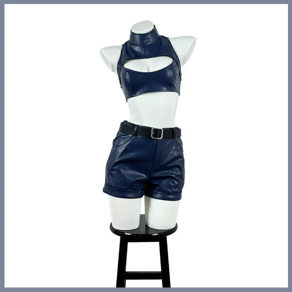 Anime CALL OF THE NIGHT Nanakusa Nazuna Cosplay Costume Coat PU Tube Tops Shorts Uniform Wig Woman Sexy Carnival Suit
