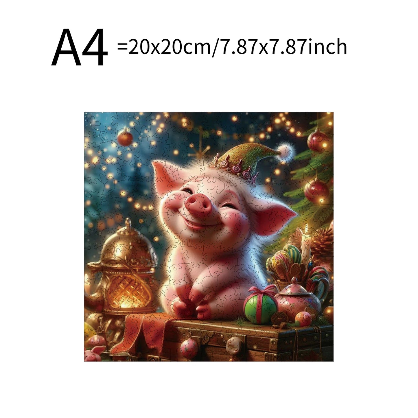 Pig Hippopotamus Animal Puzzles High Quality Jigsaw Puzzle Wooden Puzzle Best Christmas Gift