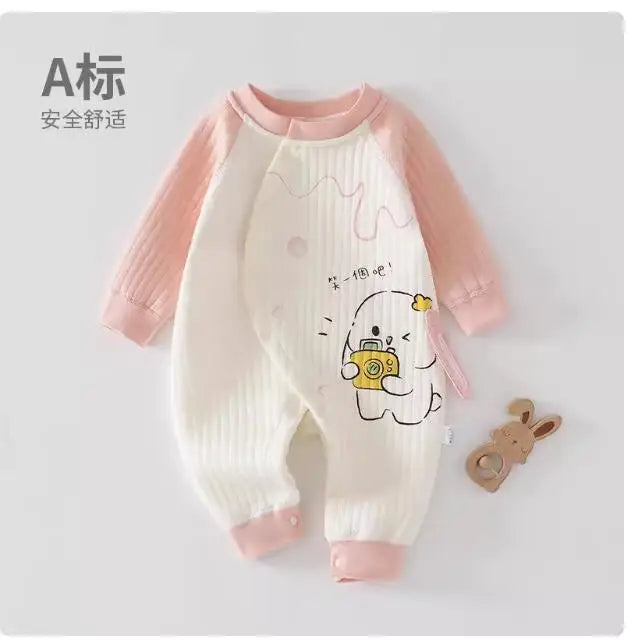 Pure cotton warm clothes for newborn babies 1
