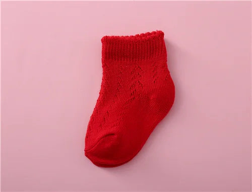 Newborn Baby Summer Mesh Girls Socks Fashion Bow Thin Socks for Girls Infant Clothes Accessories