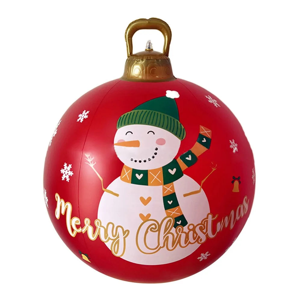 Giant 60cm Gardens Balloon Decoration PVC Christmas Ball DIY Toy Courtyard Balloon Christmas